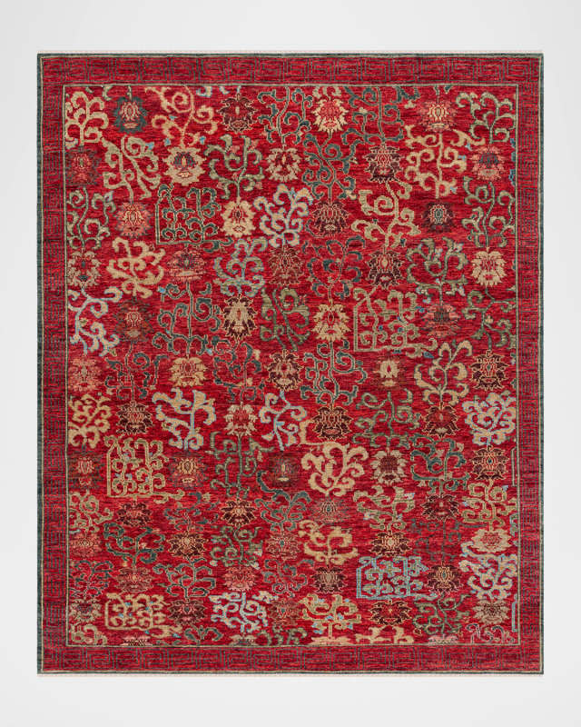 Sultanabad Hand-Knotted Rug, 6' x 9'